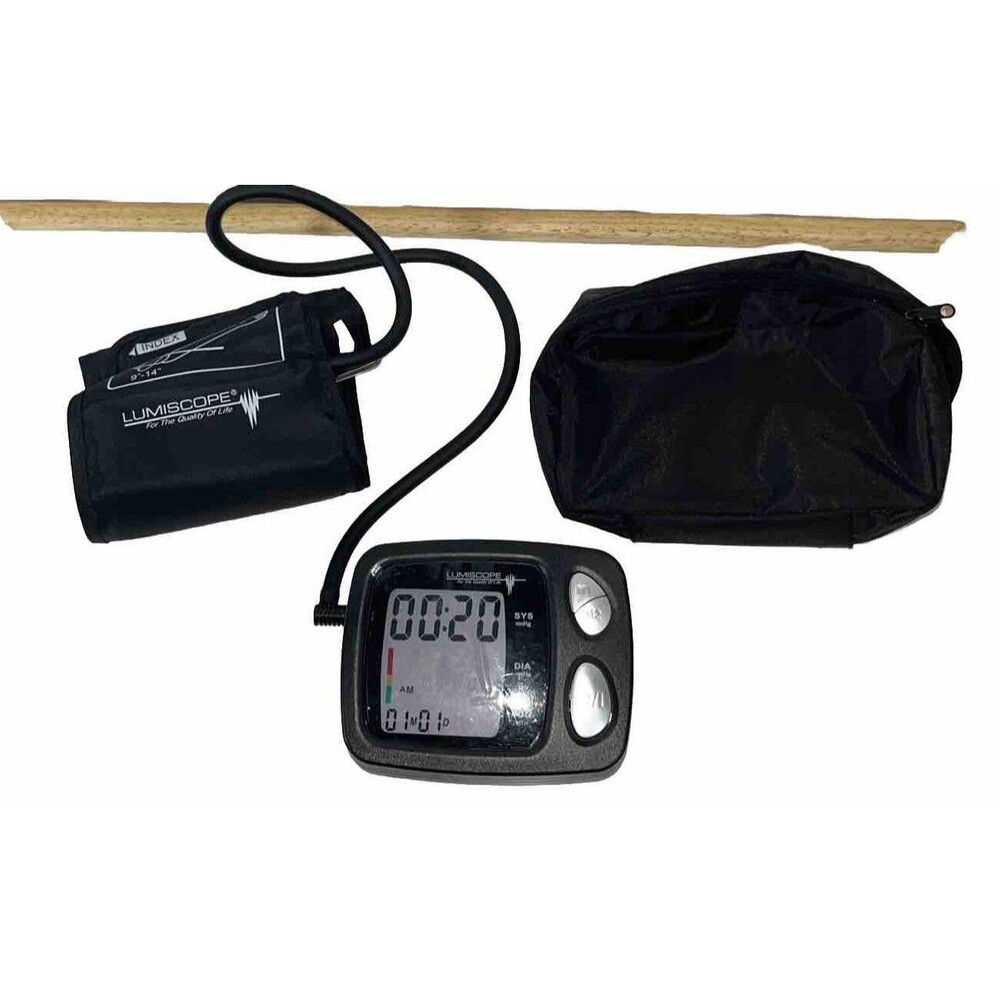 Lumiscope Auto-inflation Blood Pressure Gap-1133 Pulse Monitor Cuff M Store Case